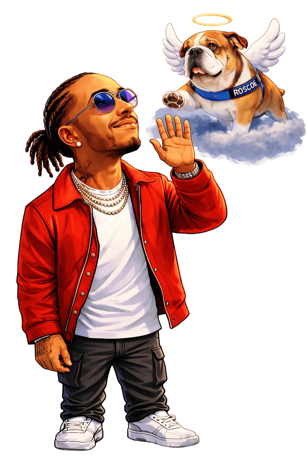 Caricatura Lewis Hamilton GPK Games