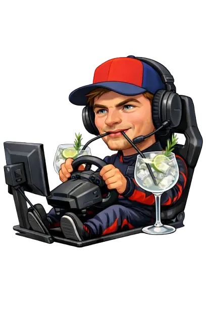 Caricatura Max Verstappen GPK Games